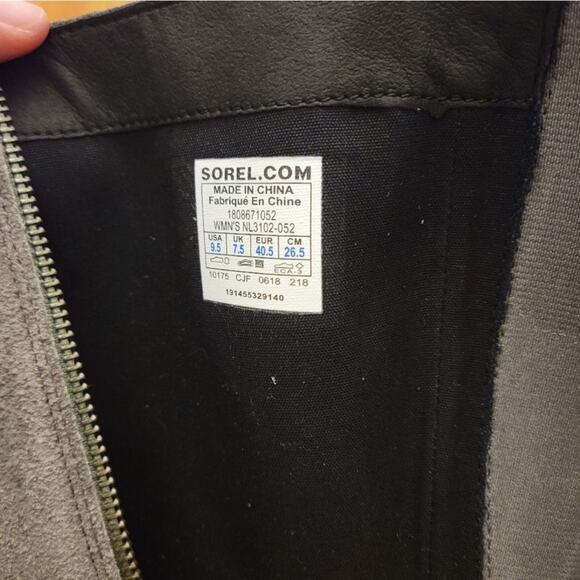 Sorel Lola women's tall boots sz 9.5 in gray - Picture 8 of 8